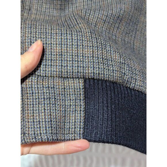 Travelsmith Men's Multi-Color Houndstooth Pattern Front-Zip Lined Wool Jacket Si - Picture 8 of 10